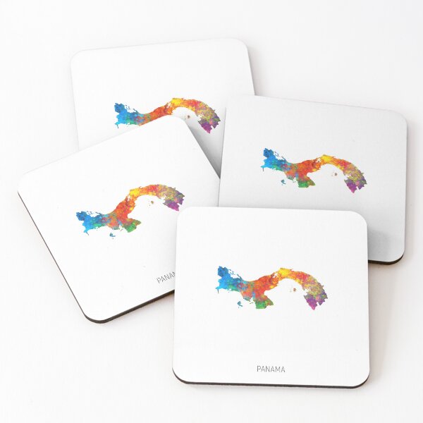 Item preview, Panama Watercolor Map designed and sold by ArtPrints.