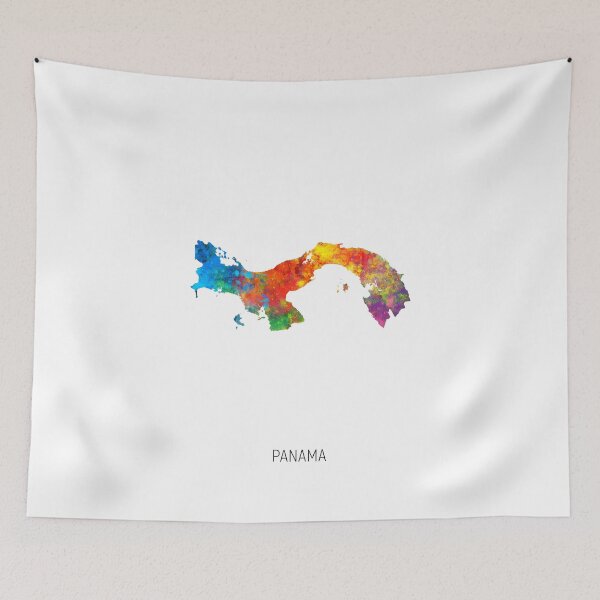 Item preview, Panama Watercolor Map designed and sold by ArtPrints.
