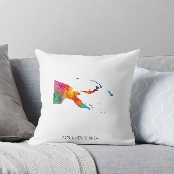 Item preview, Papua New Guinea Watercolor Map designed and sold by ArtPrints.