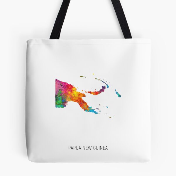 Item preview, Papua New Guinea Watercolor Map designed and sold by ArtPrints.
