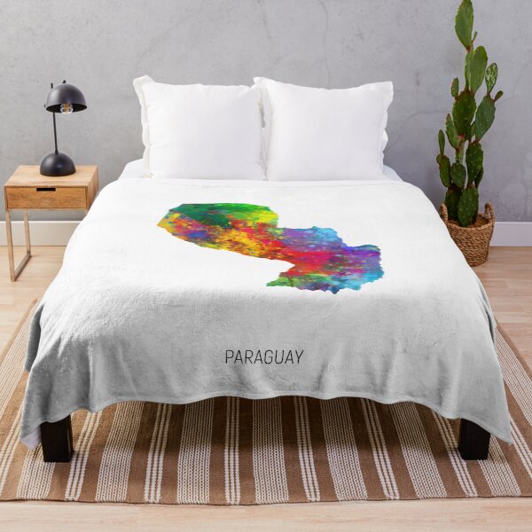 Item preview, Paraguay Watercolor Map designed and sold by ArtPrints.