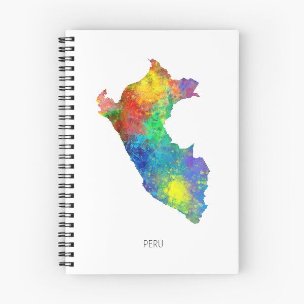 Item preview, Peru Watercolor Map designed and sold by ArtPrints.
