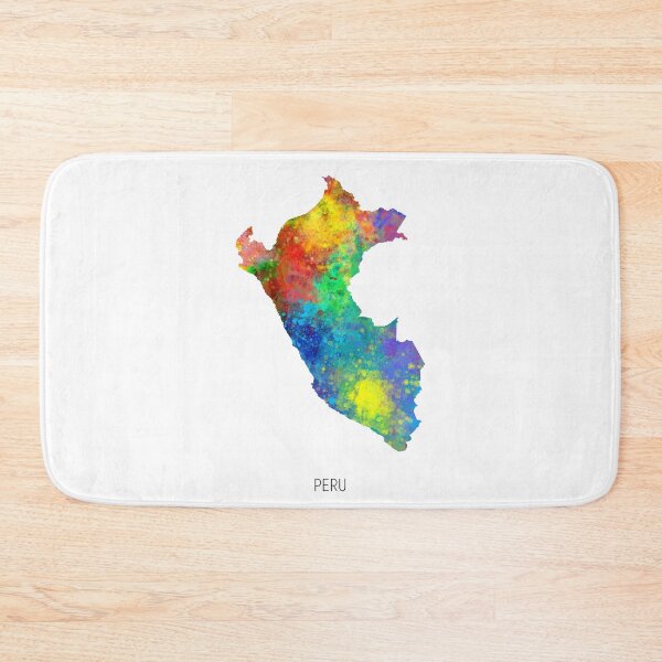 Item preview, Peru Watercolor Map designed and sold by ArtPrints.