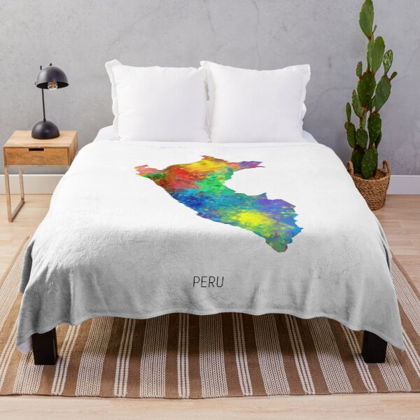 Item preview, Peru Watercolor Map designed and sold by ArtPrints.