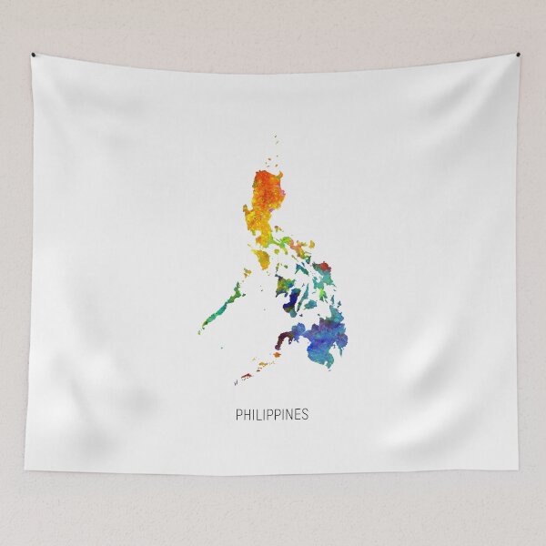 Item preview, Philippines Watercolor Map designed and sold by ArtPrints.