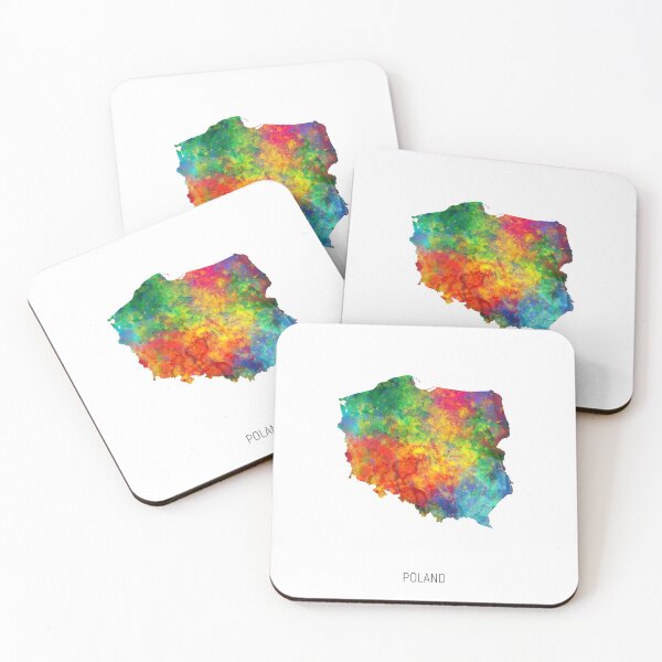 Item preview, Poland Watercolor Map designed and sold by ArtPrints.