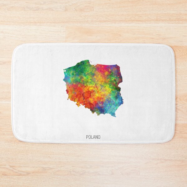 Item preview, Poland Watercolor Map designed and sold by ArtPrints.