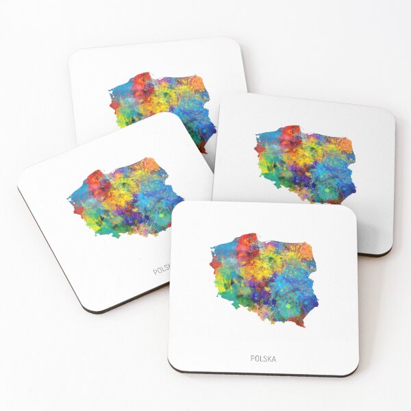 Item preview, Polska Watercolor Map designed and sold by ArtPrints.