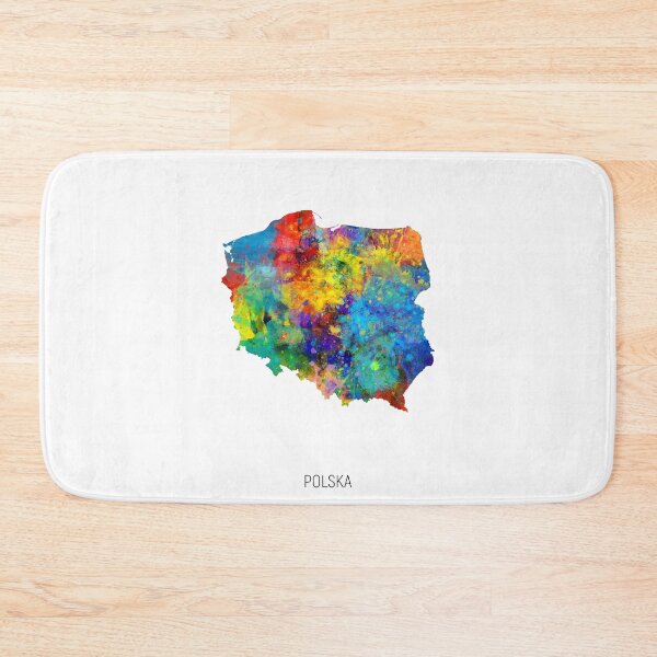 Item preview, Polska Watercolor Map designed and sold by ArtPrints.