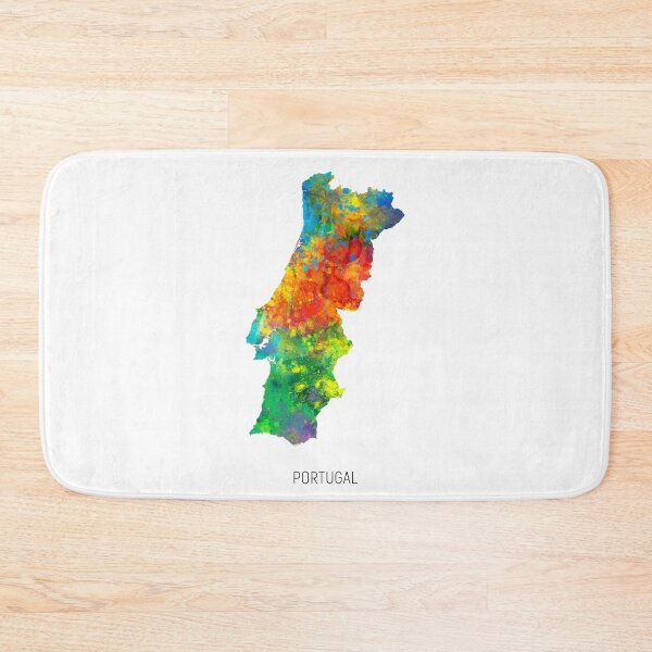 Item preview, Portugal Watercolor Map designed and sold by ArtPrints.