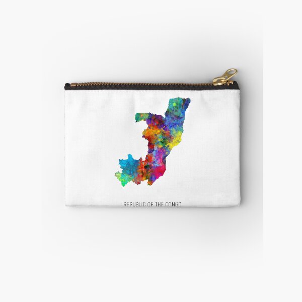 Item preview, Republic of the Congo Watercolor Map designed and sold by ArtPrints.