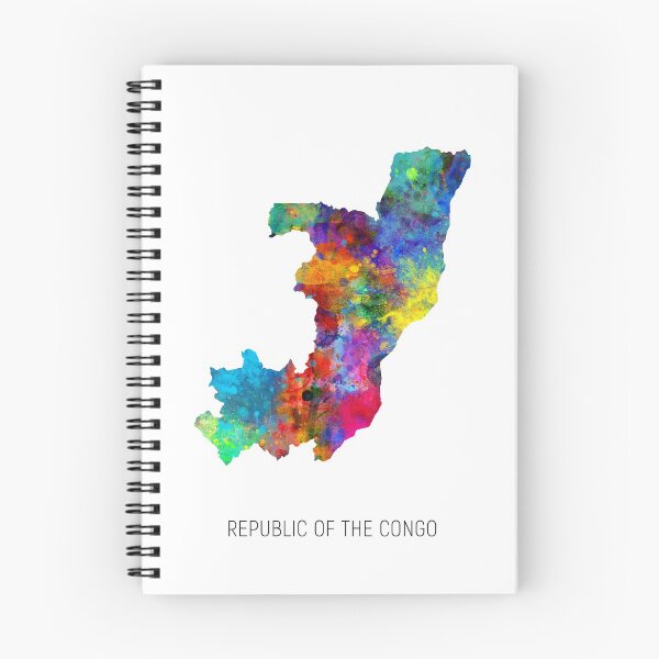 Item preview, Republic of the Congo Watercolor Map designed and sold by ArtPrints.