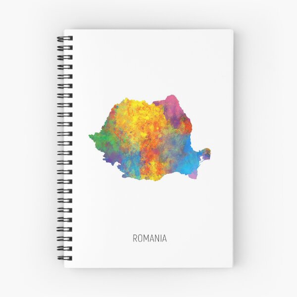 Item preview, Romania Watercolor Map designed and sold by ArtPrints.