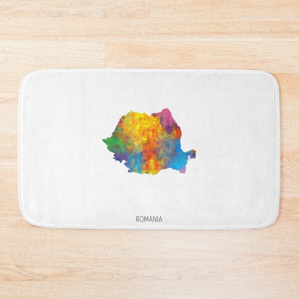 Item preview, Romania Watercolor Map designed and sold by ArtPrints.