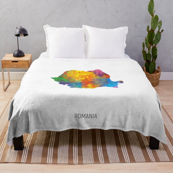 Item preview, Romania Watercolor Map designed and sold by ArtPrints.