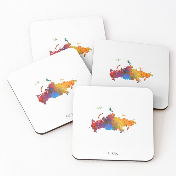 Item preview, Russia Watercolor Map designed and sold by ArtPrints.