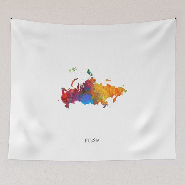 Item preview, Russia Watercolor Map designed and sold by ArtPrints.
