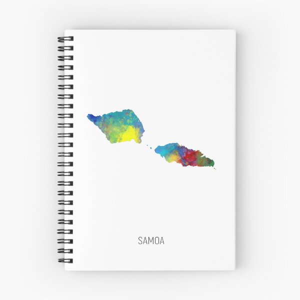 Item preview, Samoa Watercolor Map designed and sold by ArtPrints.
