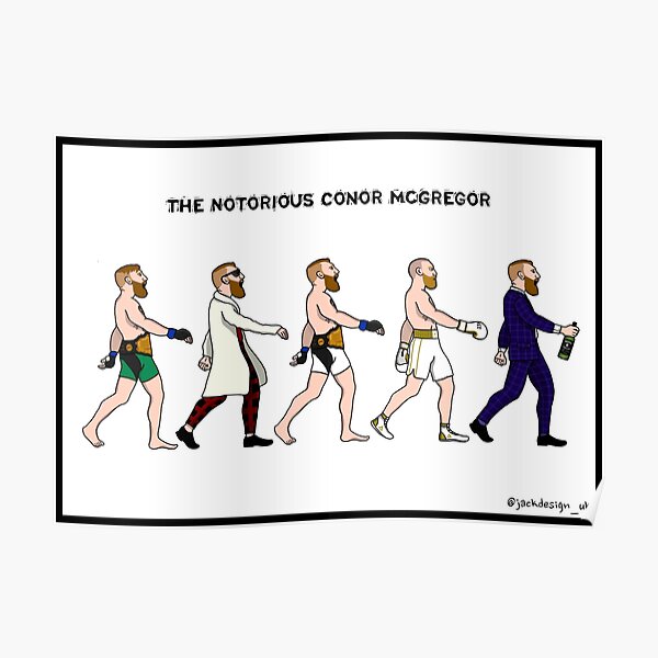 The Evolution of Conor McGregor Poster