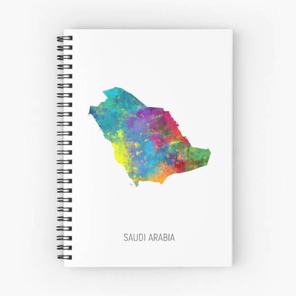 Item preview, Saudi Arabia Watercolor Map designed and sold by ArtPrints.