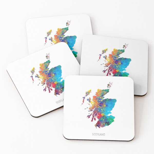 Item preview, Scotland Watercolor Map designed and sold by ArtPrints.