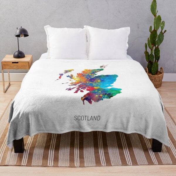 Item preview, Scotland Watercolor Map designed and sold by ArtPrints.