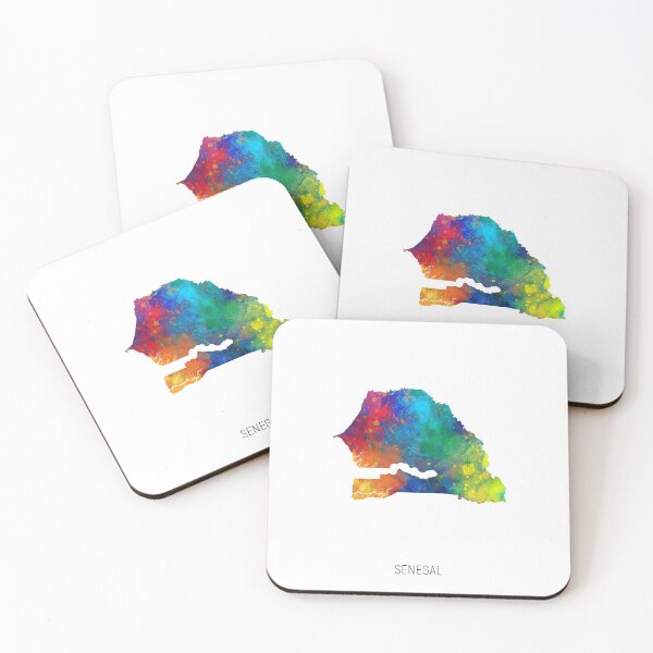 Item preview, Senegal Watercolor Map designed and sold by ArtPrints.