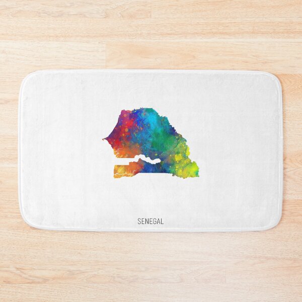 Item preview, Senegal Watercolor Map designed and sold by ArtPrints.