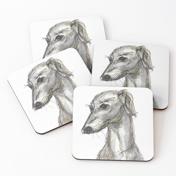 Item preview, Portrait of a greyhound designed and sold by Peta Wakeham.