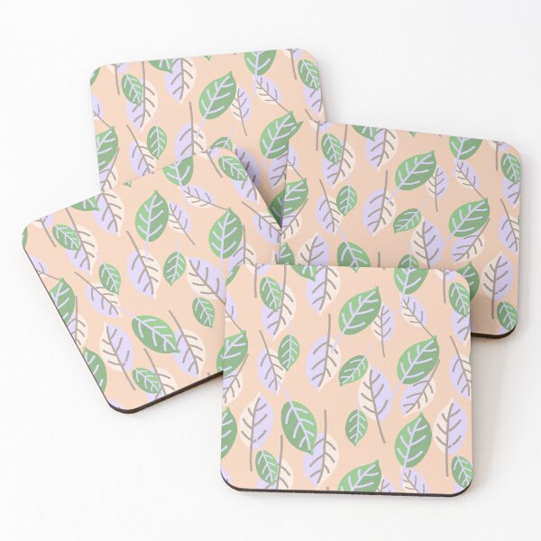 Item preview, Pink Pastel Leaf Pattern designed and sold by ShopofWonder.