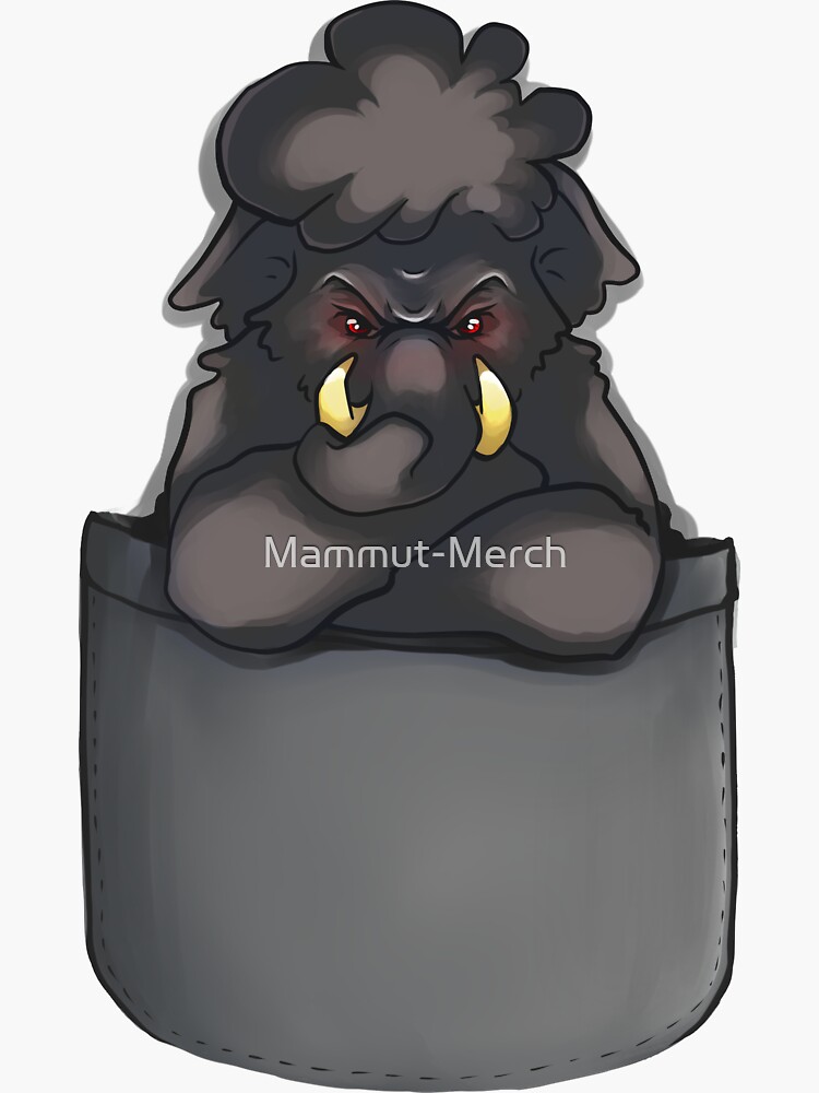 Thumbnail 3 of 3, Sticker, Hard on pocket designed and sold by Mammut-Merch.