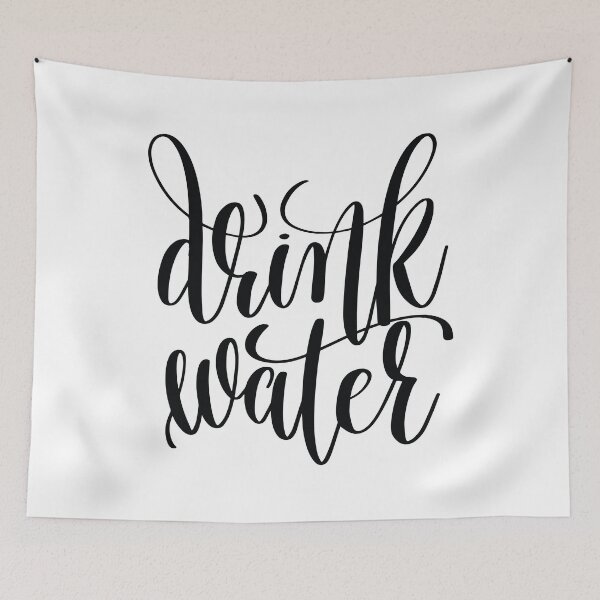 Item preview, Drink Water Hand Drawn Typography Inspirational Quotes designed and sold by ProjectX23.