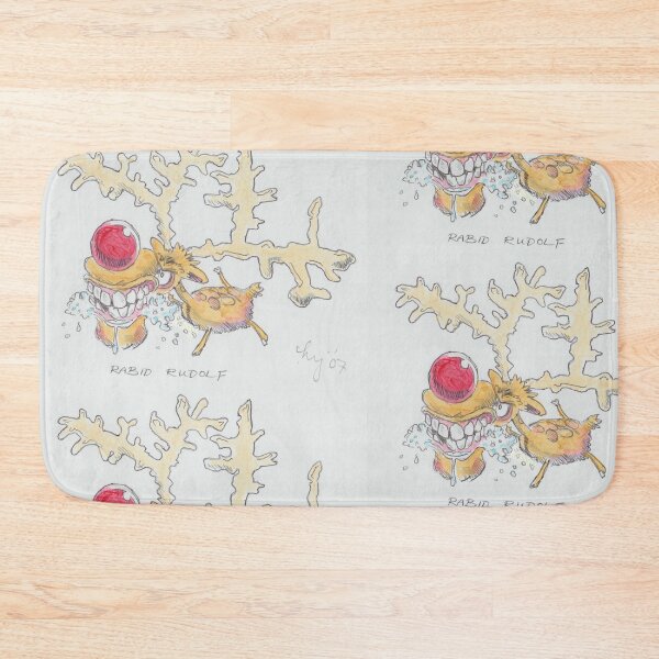 Item preview, Reindeer Cartoon - Rabid and Foaming at Mouth - Quirky Christmas Drawing designed and sold by MikeJory.
