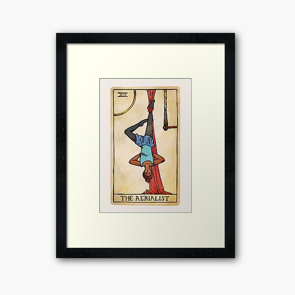 The Aerialist - Tarot Card Framed Art Print