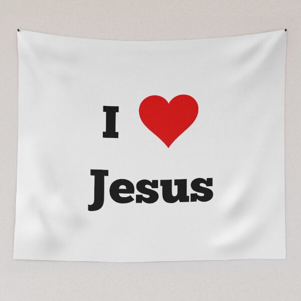 Item preview, I Love Jesus Christian Religious designed and sold by SwagHut.