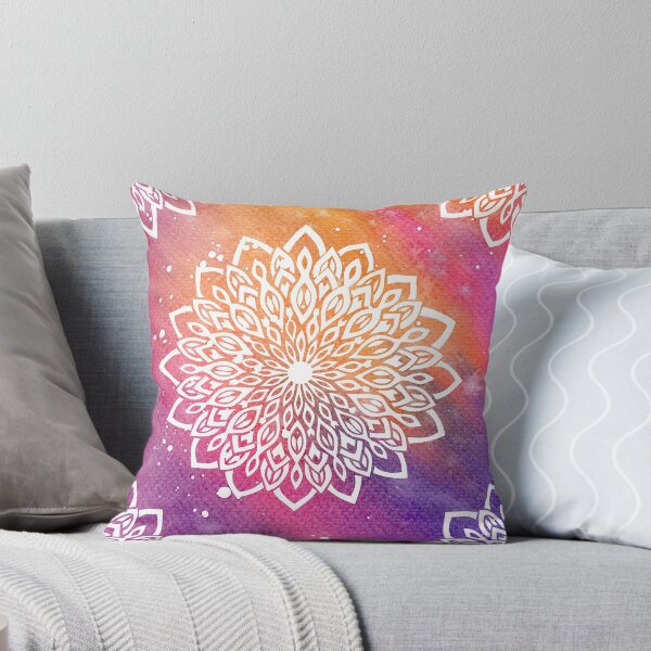 Item preview, Pink Purple Space White Mandala designed and sold by Sunfreestar.