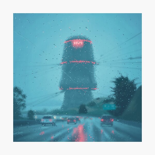The Electric State / Raindrops Photographic Print
