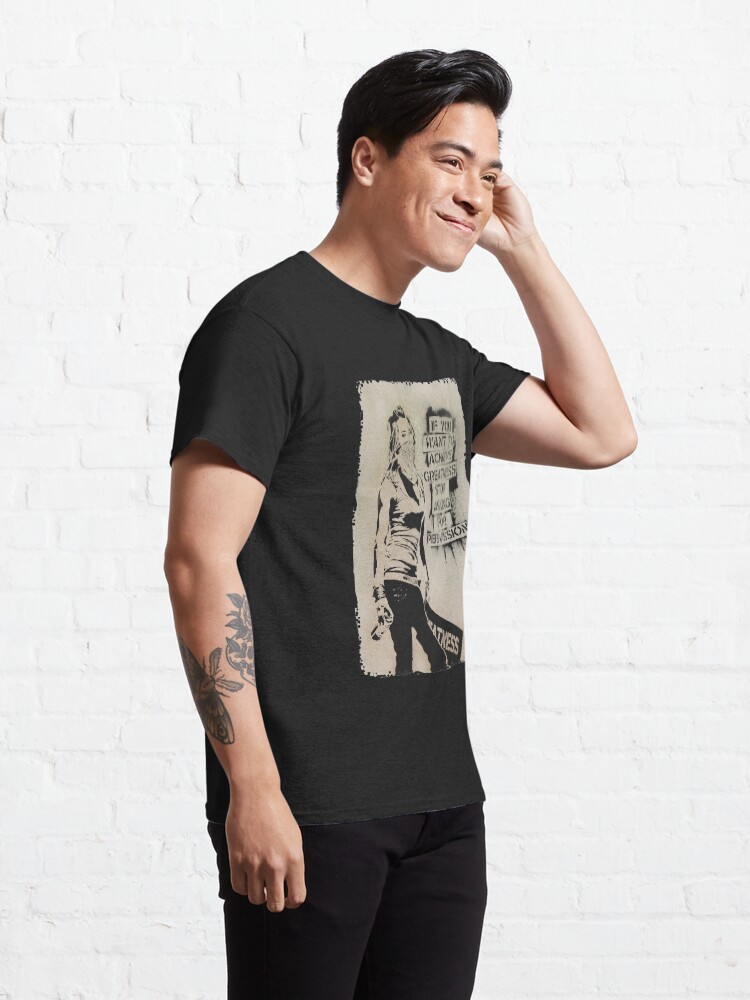 Alternate view of Banksy quote graffiti If You Want to Achieve Greatness stop asking for permission Classic T-Shirt