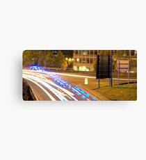 Blue Light Run Canvas Print