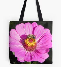 Bee and Pink Flowe Tyler Rose Garden Center Tote Bag