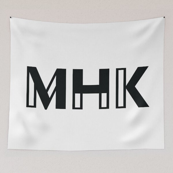 Item preview, Manhattan, Kansas "MHK" - Black Sticker designed and sold by chriskirchner.