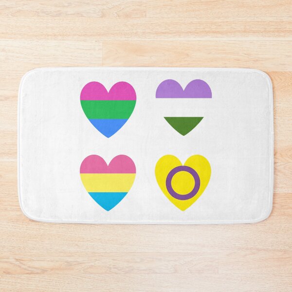 Item preview, LGBT | Polysexual Genderqueer Pansexual Intersex Pride Hearts designed and sold by s-hiro.