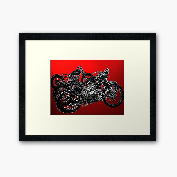 Bobber Cluster Framed Art Print