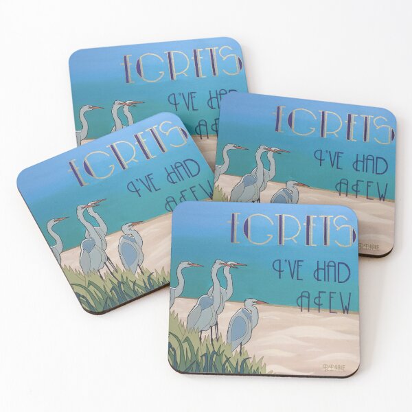 Item preview, Egrets: I've Had a Few designed and sold by FabulousBeasts.