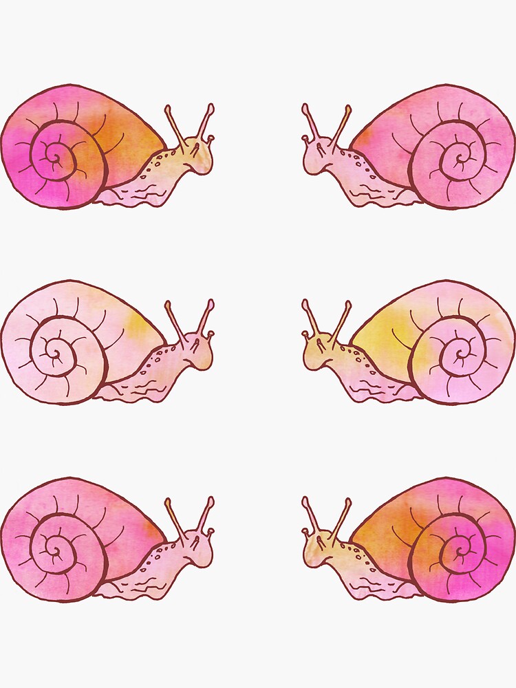 Snails Sticker By Olooriel Redbubble 8119