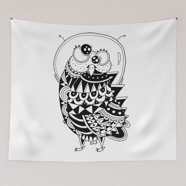 Item preview, Owl Astronaut designed and sold by GODZILLARGE.