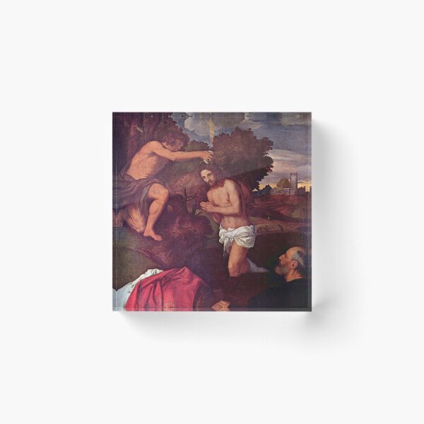 Item preview, Baptism of Christ - Titian - c1512 designed and sold by CrankyOldDude.
