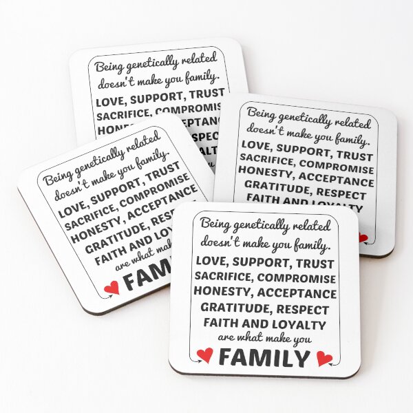 Item preview, Family Is Not Blood designed and sold by 4wordsmovement.