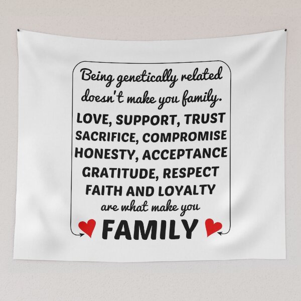 Item preview, Family Is Not Blood designed and sold by 4wordsmovement.