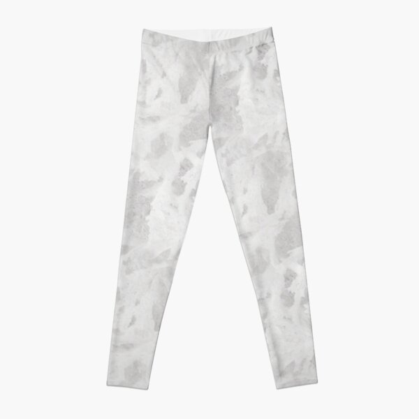 White Frost Pattern Leggings
